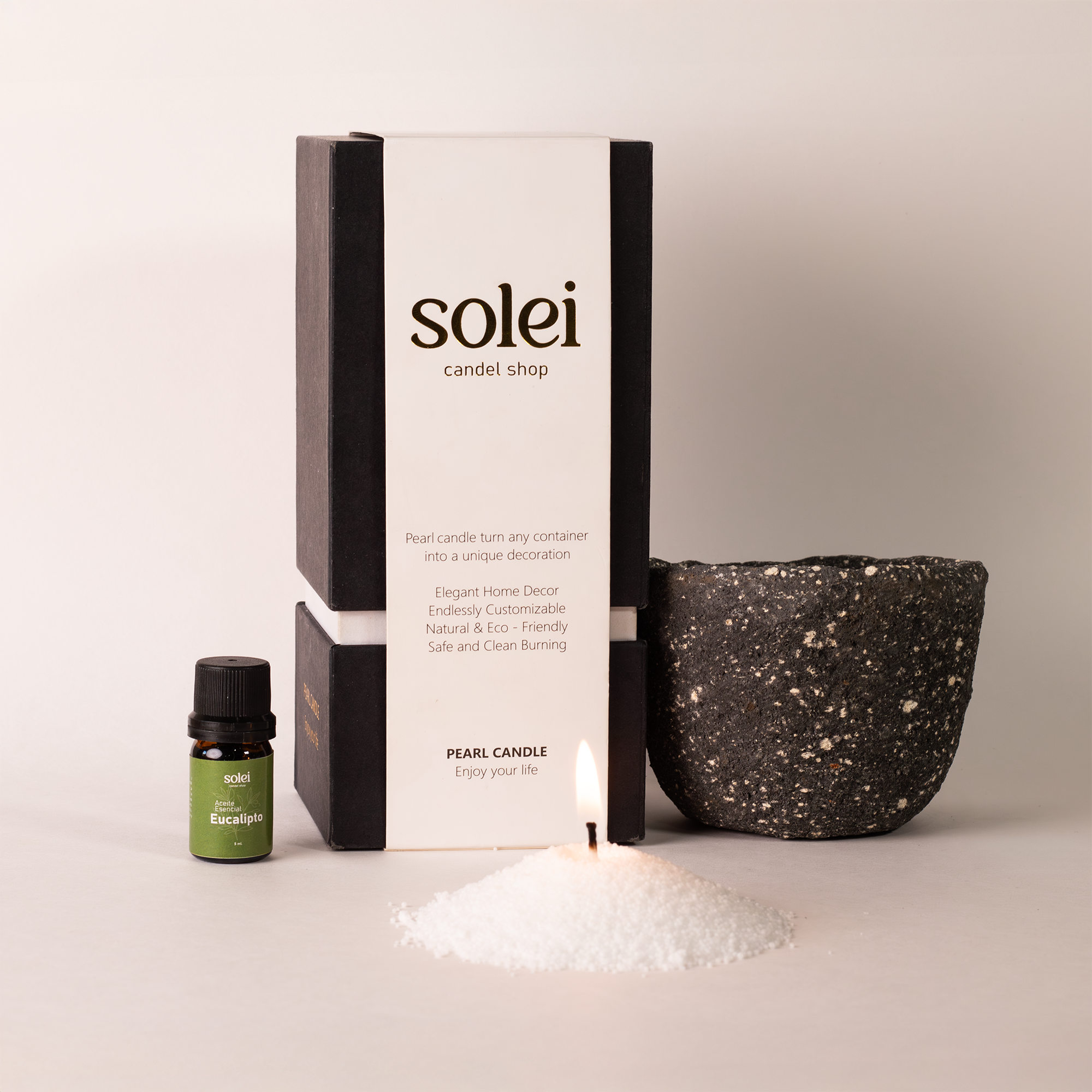 Caja +Contenedor + Aceite Esencial